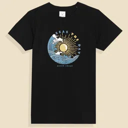 Allen Solly Junior Boys Typography Printed Round Neck Regular Sleeves T-Shirt-picture-32