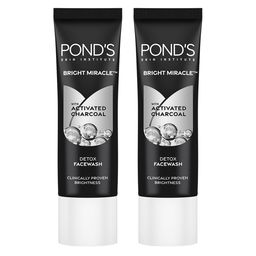 Ponds Set Of 2 Bright Miracle Detox Facewash With Charcoal - 15g Each-20