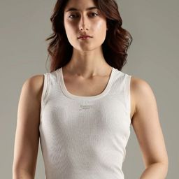 Tommy Hilfiger Women Solid Scoop Neck Cotton Slim Fit T-shirt-image-17