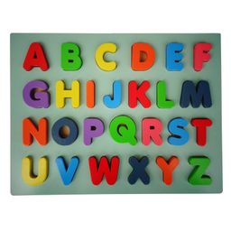 WOODYKRAFT Wooden Capital Alphabet Puzzles Multicolor - 26 Pieces-19