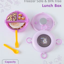 Leak-Proof & Freezer Safe Lunch Box with Bunny Print - Purple-picture-24