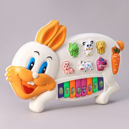 KIDS FUN Toys Rabbit Shaped Musical Piano - Orange-image-47
