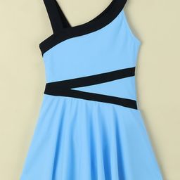 Mark & Mia Sleeveless Frock Swimsuit - Light Blue-image-71