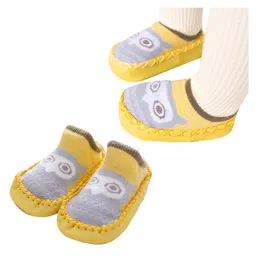 Bembika Owl Designed Applique Detailed Socks Shoe - Yellow-picture-33