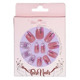 BEROMT Set Of 12 Press On Artificial Nails With Nail Glue & Filler Shade - BFN307FN image 3