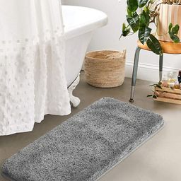 Banchmark Home Furnishings Grey 2200 GSM Microfiber Anti-Slip High Absorbent Bath Rug-image-2