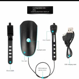 linist USB Rechargeable Bicycle Horn and Light 140 Db Horn with 300 Lumens Light LED Front Light image 2