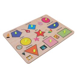MINDMAKER Wooden Puzzle with Knobs - Multicolour image 4