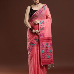 Mitera Woven Design Muga Saree-image-27