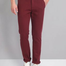 AD By Arvind Men Mid Rise Slim Fit Chinos Trousers-picture-31
