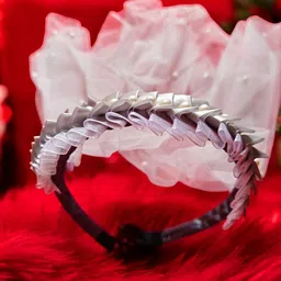CHRONEX Georgette Long Tail Hairband With Cute Ribbon-image-6