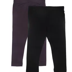 De Moza Girls Pack Of 2 Ankle-Length Leggings-image-82