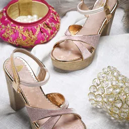 sneakers villa Block Heel Sandals-image-98