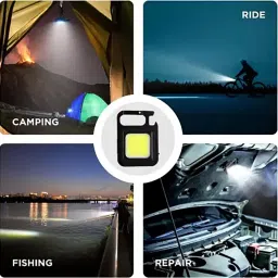 viovi Pack of 02, Metal Keychain LED Light with 3 Modes Portable Flash Torch Light LED Front Light image 4