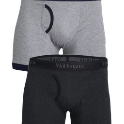 Van Heusen Grey & Black Cotton Comfort Fit Trunks-image-58