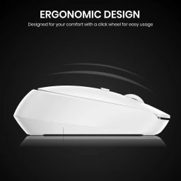 Portronics Toad 23 Wireless Optical Mouse with 2.4GHz, USB Nano Dongle, Optical Orientation (White) image 5