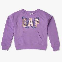 GAP Girls Purple Printed Sweatshirt-image-54