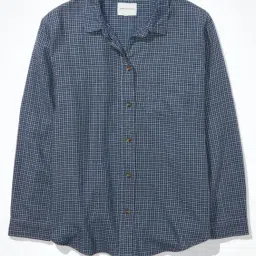 American Eagle Outfitters Blue Check Shirt-image-40