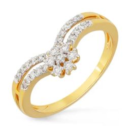 Malabar Gold and Diamonds 18k IGI Certified Diamond Yellow Gold Ring for Women-picture-17