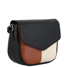 Toteteca Black Color Block Medium Sling Handbag image 5