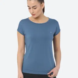 Fitleasure Blue Regular Fit T-Shirt-picture-41