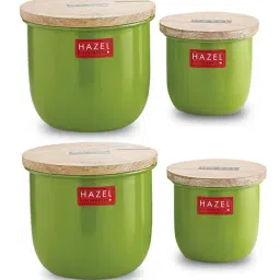 HAZEL Green Galvanised Iron Containers - Set of 4 (0.25L)-3