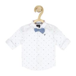 Allen Solly Junior White Cotton Printed Full Sleeves Shirt-image-49