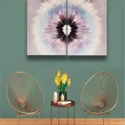 The Art House Abstract Multicolor Canvas Painting-47