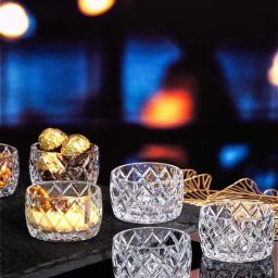 Goodhomes Transparent Glass Bowl (0.13 L) - Set of 6-16