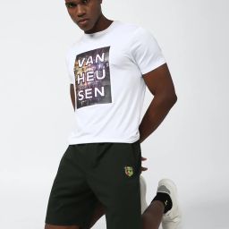 Van Heusen Green Regular Fit Shorts image 5