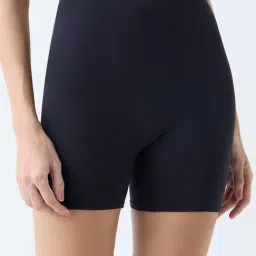 Wunderlove by Westside Black Cotton-Blend Shapewear Cycling Shorts-picture-14