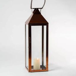 Whispering Homes Claire Metal Lantern Rose Gold - Extra Large-image-46