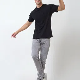 LEG UP Men Slash Knee Stretchable Jeans-image-41