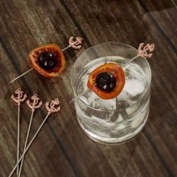 Troveas Rose Gold Metal Anchor Cocktail Picks - Set of 5-image-4