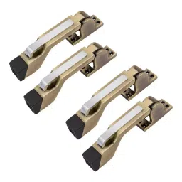 Atom 15.24 cm (6 inch) White Metal Antique Finish Multicolor Kickdown Door Stopper (Pack of 4)-picture-25
