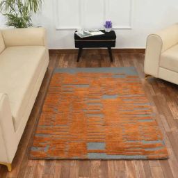 Presto Gold & Grey Polyester Carpet-13