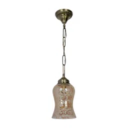 Fos Lighting Luster Etched Glass & Cast Brass Antique Ceiling Hanging Light - No1-SamaMahak-HL1-picture-36