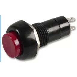 MULTICOMP PRO Standard Pushbutton Switches PUSHBUTTON SWITCH, SPST, 1A, 250V, RED, MCPS25B-3-4