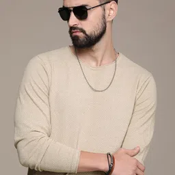 Roadster Men Solid Pullover Sweater-image-83