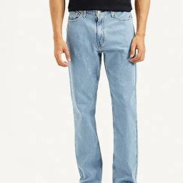 Levi's 541 Light Blue Cotton Regular Fit Jeans-picture-1
