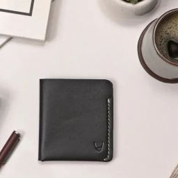 Hidesign EI Sustain W2 Black Leather Solid Bi-fold Wallet-image-80