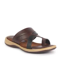 Fausto Men's Brown Toe Ring Sandals-picture-16