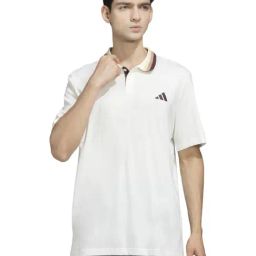 Adidas White Cotton Regular Fit Printed Sports Polo-image-71