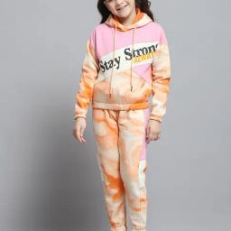 Monte Carlo Girls Printed Pink Hooded Neck Full Sleeve Tracksuit-image-86