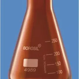 Borosil Amber with Narrow Mouth Flasks Capacity 250ml 4989021-19