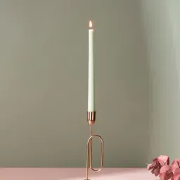 Nestroots Glamorous Gold Steel  Exquisite Candle Holder-image-66