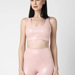 Bodd Active Peach Regular Fit Sports Bra-image-100