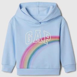 GAP Girls Blue Graphic Hoodie-image-1
