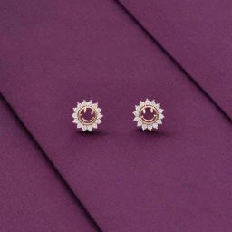 Kai Jewel Minimalistic Smiley Sterling Silver Rose Gold Earrings-image-52