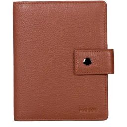 Mai Soli Nomad Cognac Formal Leather Passport Wallet for Unisex-23